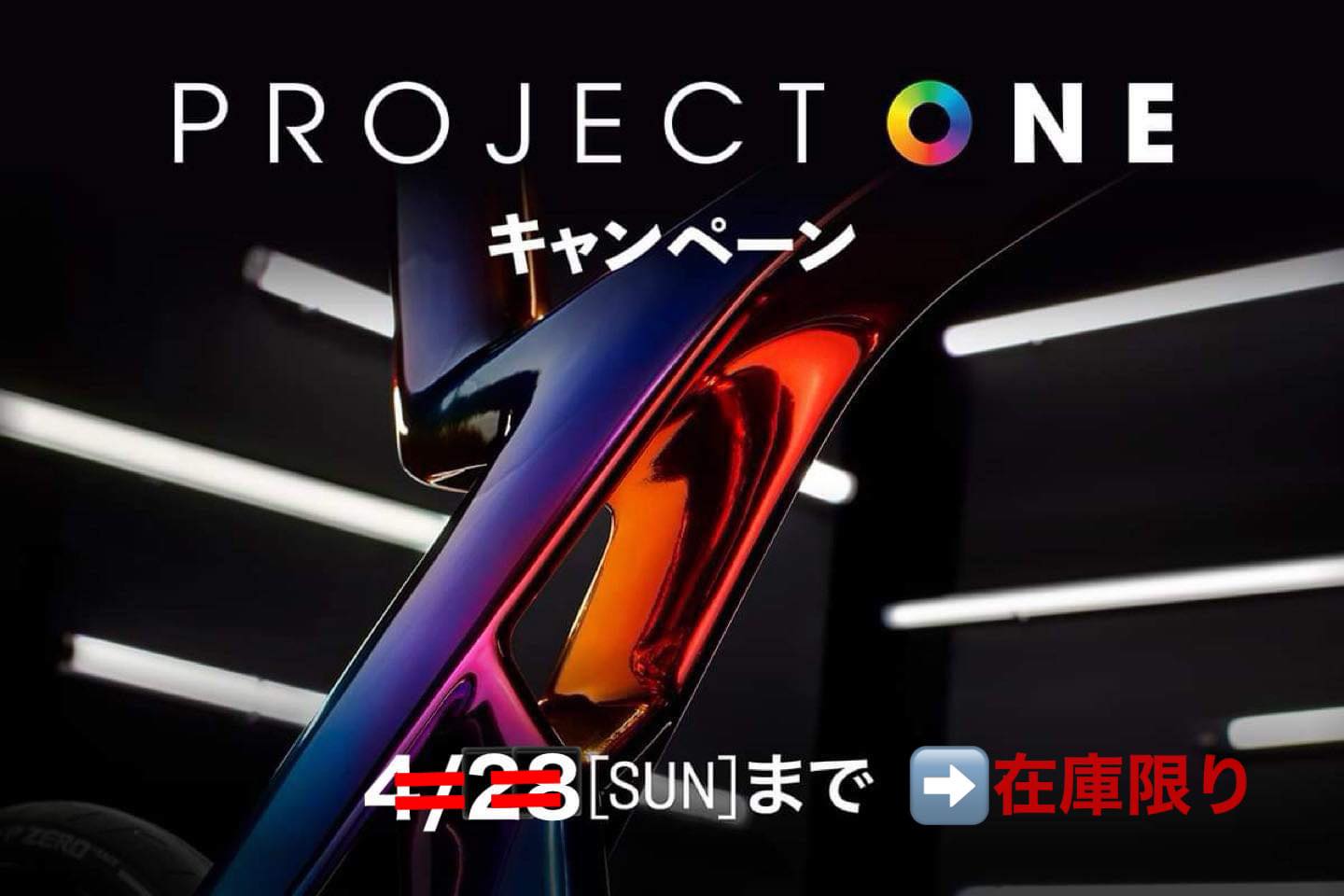 Project One キャンペーンの お知らせ！！※現行Madoneがなくなるまで